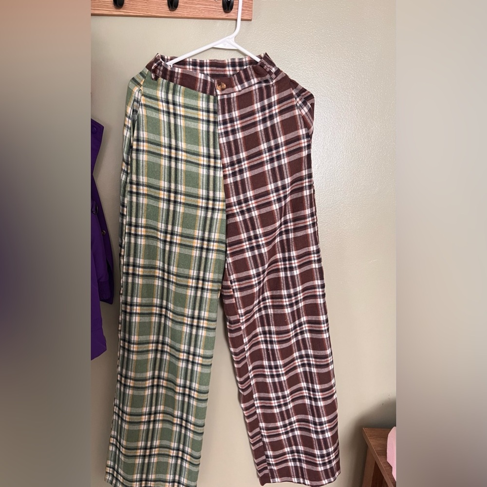 Daisy street 2 toned plaid pants size XS